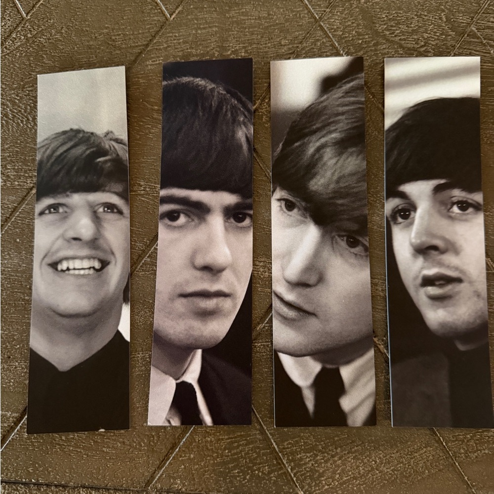 NEW Beatles portrait bookmarks